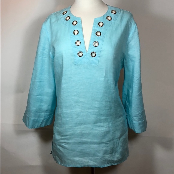 Tops Aqua Top Or Beach Cover Up Poshmark